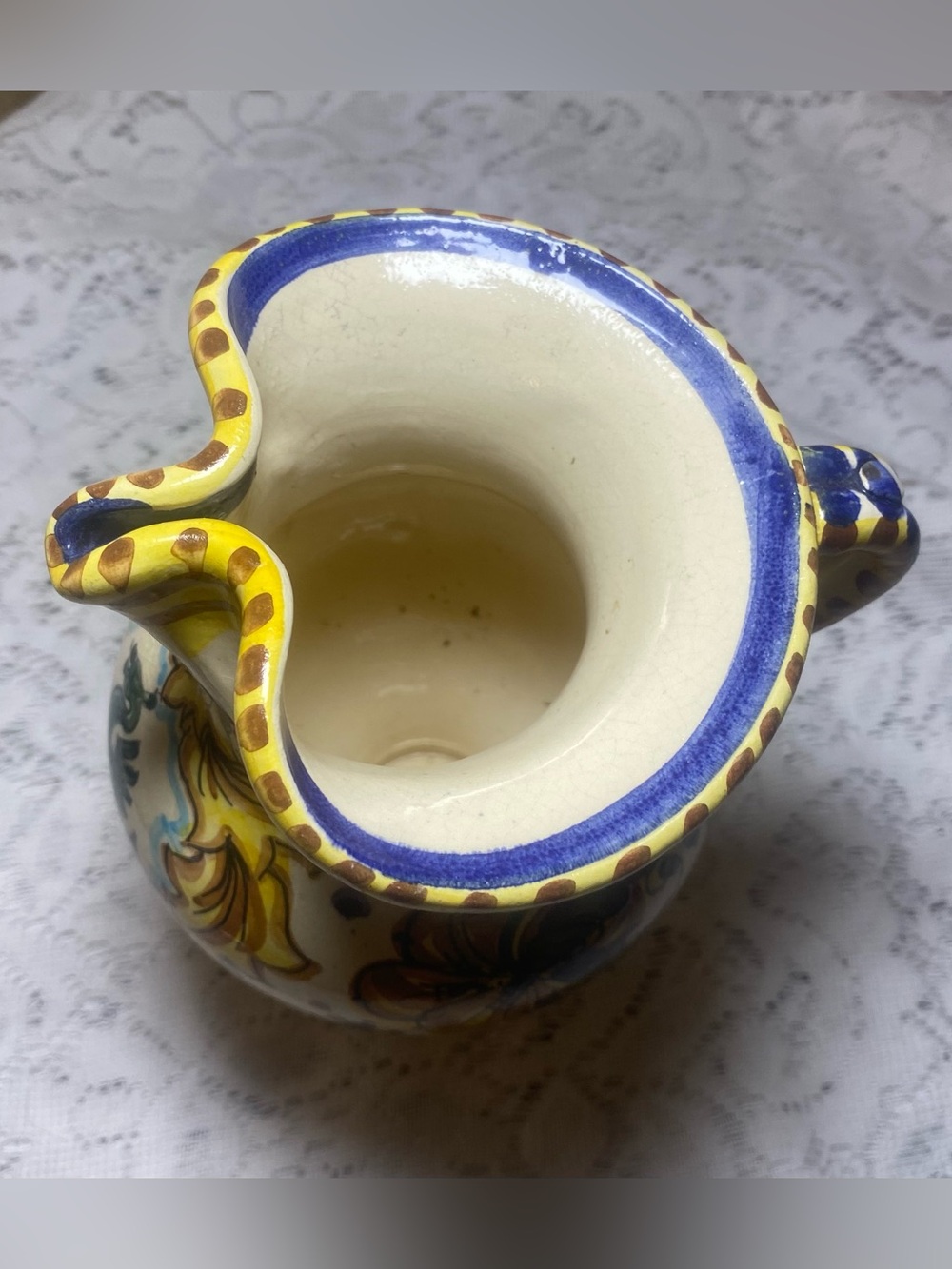 Vintage Svit Kamnik Slovenian Majolica Medieval Dragon Style Pottery Wine Jug - Picture 4 of 7